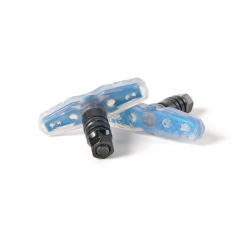 SALTPLUS PROPELLER brake pads, Clear / Cyan